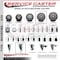 Service Caster 5'' Gray Polyurethane Wheel Swivel 3/4'' Square Stem Caster Set 2 Brakes, 4PK SCC-SQ20S514-PPUB-GRY-PLB-34-2-S-2 - alternate 2